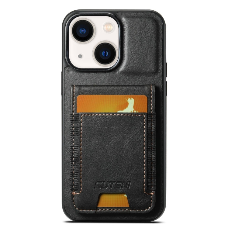 Suteni H03 Oil Wax Leather Wallet Stand Back Phone Case, For iPhone 16, For iPhone 15 Pro Max, For iPhone 15 Pro, For iPhone 15 Plus, For iPhone 15, For iPhone 14 Plus, For iPhone 14, For iPhone 14 Pro