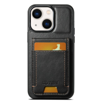 Suteni H03 Oil Wax Leather Wallet Stand Back Phone Case, For iPhone 16, For iPhone 15 Pro Max, For iPhone 15 Pro, For iPhone 15 Plus, For iPhone 15, For iPhone 14 Plus, For iPhone 14, For iPhone 14 Pro