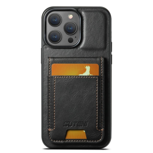 Suteni H03 Oil Wax Leather Wallet Stand Back Phone Case, For iPhone 14 Pro Max, For iPhone 13 Pro Max, For iPhone 13 Pro, For iPhone 13, For iPhone 12 / 12 Pro, For iPhone 12 Pro Max, For iPhone 11 Pro Max, For iPhone 11
