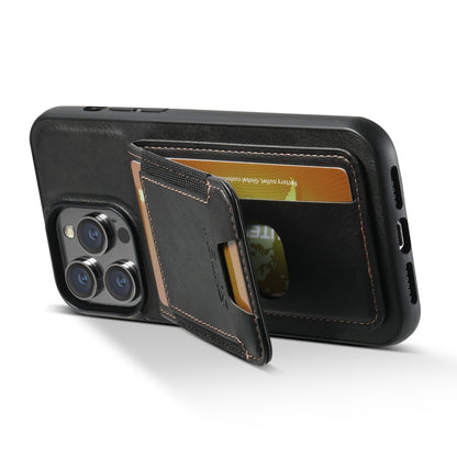 Suteni H03 Oil Wax Leather Wallet Stand Back Phone Case, For iPhone 11, For iPhone 11 Pro, For iPhone 17e / 16e, For iPhone 12 / 12 Pro