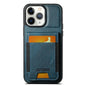 Suteni H03 Oil Wax Leather Wallet Stand Back Phone Case, For iPhone 11 Pro