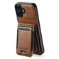 Suteni H03 Oil Wax Leather Wallet Stand Back Phone Case, For iPhone 17e / 16e, For iPhone 17 Pro Max, For iPhone 17 Pro, For iPhone 17, For iPhone Air, For iPhone 16 Pro Max, For iPhone 16 Pro, For iPhone 16 Plus