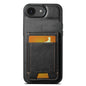 Suteni H03 Oil Wax Leather Wallet Stand Back Phone Case, For iPhone 11, For iPhone 11 Pro, For iPhone 17e / 16e, For iPhone 12 / 12 Pro