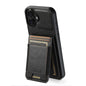 Suteni H03 Oil Wax Leather Wallet Stand Back Phone Case, For iPhone 18, For iPhone 18 Pro, For iPhone 18 Pro Max, For iPhone 17 Pro Max, For iPhone 17 Pro, For iPhone 17, For iPhone Air, For iPhone 16 Pro Max