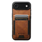 Suteni H03 Oil Wax Leather Wallet Stand Back Phone Case, For iPhone 18, For iPhone 18 Pro, For iPhone 18 Pro Max, For iPhone 17 Pro Max, For iPhone 17 Pro, For iPhone 17, For iPhone Air, For iPhone 16 Pro Max