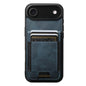Suteni H03 Oil Wax Leather Wallet Stand Back Phone Case, For iPhone 18, For iPhone 18 Pro, For iPhone 18 Pro Max, For iPhone 17 Pro Max, For iPhone 17 Pro, For iPhone 17, For iPhone Air, For iPhone 16 Pro Max