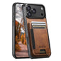 Suteni H03 Oil Wax Leather Wallet Stand Back Phone Case, For iPhone 18, For iPhone 18 Pro, For iPhone 18 Pro Max, For iPhone 17 Pro Max, For iPhone 17 Pro, For iPhone 17, For iPhone Air, For iPhone 16 Pro Max
