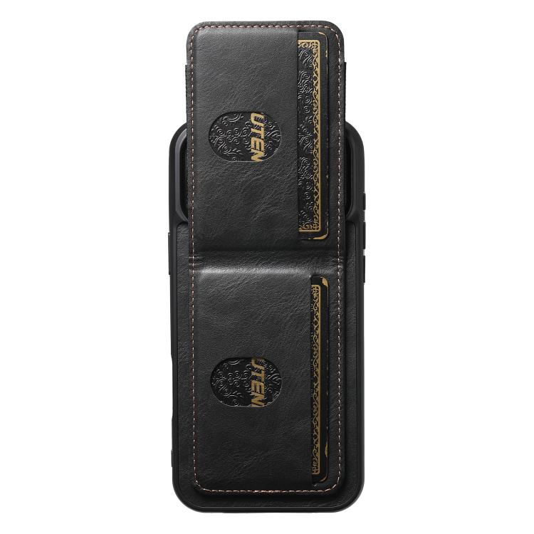 Suteni H03 Oil Wax Leather Wallet Stand Back Phone Case, For iPhone 18, For iPhone 18 Pro, For iPhone 18 Pro Max, For iPhone 17 Pro Max, For iPhone 17 Pro, For iPhone 17, For iPhone Air, For iPhone 16 Pro Max