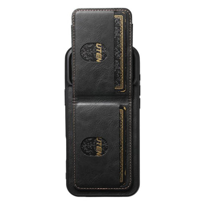 Suteni H03 Oil Wax Leather Wallet Stand Back Phone Case, For iPhone 18, For iPhone 18 Pro, For iPhone 18 Pro Max, For iPhone 17 Pro Max, For iPhone 17 Pro, For iPhone 17, For iPhone Air, For iPhone 16 Pro Max