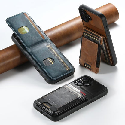 Suteni H03 Oil Wax Leather Wallet Stand Back Phone Case, For iPhone 11, For iPhone 11 Pro, For iPhone 17e / 16e, For iPhone 12 / 12 Pro