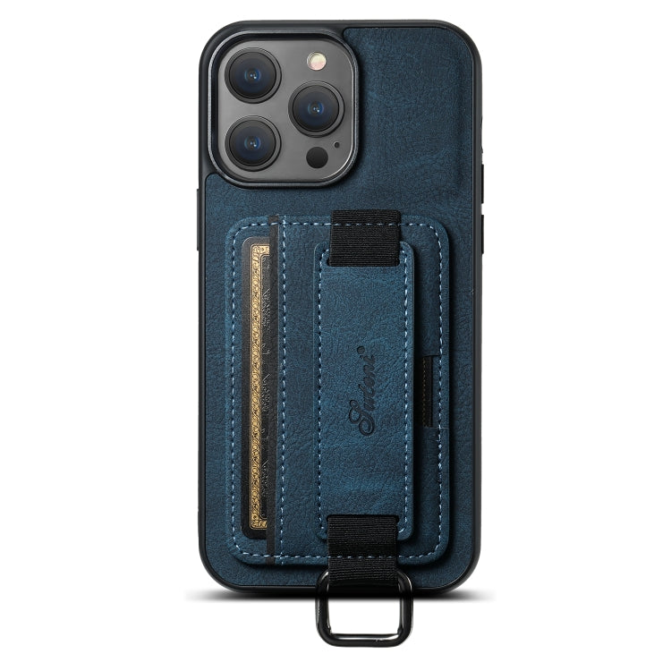 Suteni H13 Litchi Leather Wrist Strap Wallet Back Phone Case, For iPhone 11 Pro, For iPhone X / XS, For iPhone XR, For iPhone XS Max