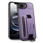 Suteni H13 Litchi Leather Wrist Strap Wallet Back Phone Case, For iPhone 17e / 16e, For iPhone 16 Pro Max, For iPhone 16 Pro, For iPhone 16 Plus