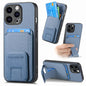 Carbon Fiber Card Bag Fold Stand Phone Case, For iPhone 13, For iPhone 12, For iPhone 12 Pro Max, For iPhone 12 Pro