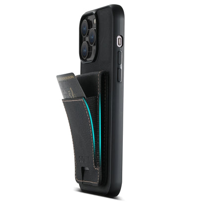 Suteni H03 Litchi Leather Card Bag Stand Back Phone Case, For iPhone 15, For iPhone 14 Plus, For iPhone 14, For iPhone 14 Pro