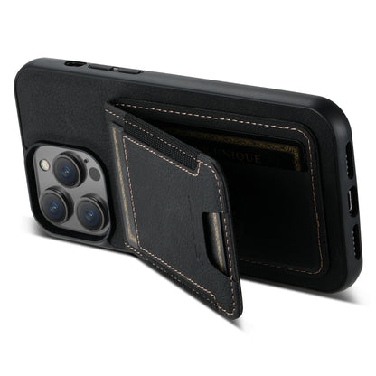 Suteni H03 Litchi Leather Card Bag Stand Back Phone Case, For iPhone 11 Pro