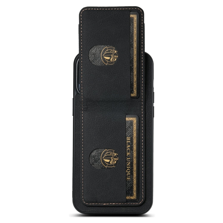 Suteni H03 Litchi Leather Card Bag Stand Back Phone Case, For iPhone 11 Pro