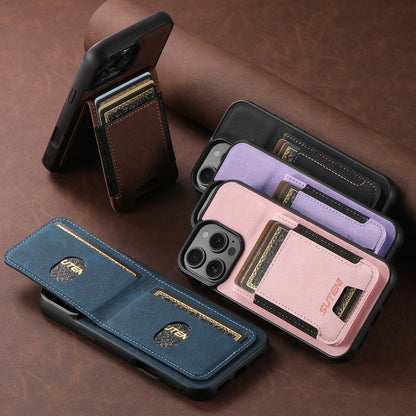 Suteni H03 Litchi Leather Card Bag Stand Back Phone Case, For iPhone 11 Pro