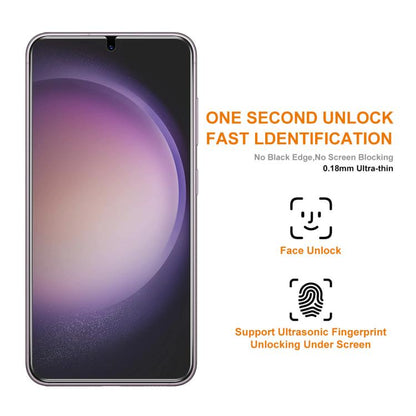 ENKAY 0.18mm High Aluminum-silicon Tempered Glass Film, Support Ultrasonic Fingerprint Unclock, For Galaxy S26 FE 5G, For Galaxy S26+ 5G, For Galaxy S26 Ultra 5G, For Galaxy S26 5G, For Galaxy S25 Edge 5G, For Galaxy S25 Ultra 5G, For Galaxy S24 Ultra ...