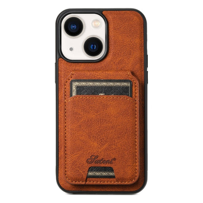 Suteni H17 Litchi Texture Leather MagSafe Detachable Wallet Phone Case, For iPhone 15, For iPhone 14 Plus, For iPhone 14, For iPhone 14 Pro, For iPhone 14 Pro Max, For iPhone 13 Pro Max