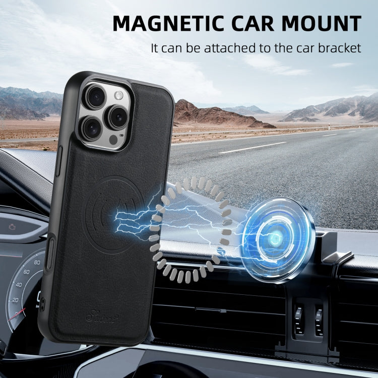 Suteni H17 Litchi Texture Leather MagSafe Detachable Wallet Phone Case, For iPhone 16 Pro, For iPhone 16 Plus, For iPhone 16, For iPhone 15 Pro Max, For iPhone 15 Pro, For iPhone 15 Plus