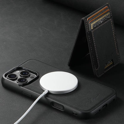 Suteni H17 Litchi Texture Leather MagSafe Detachable Wallet Phone Case, For iPhone 17e / 16e, For iPhone 17 Pro Max, For iPhone 17 Pro, For iPhone 17, For iPhone Air, For iPhone 16 Pro Max