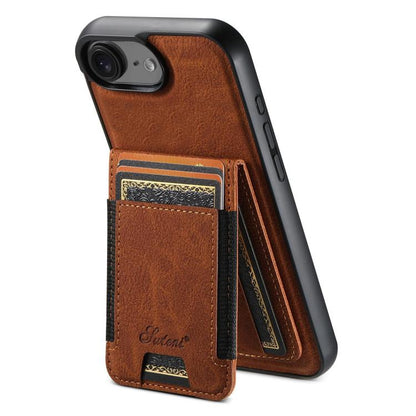 Suteni H17 Litchi Texture Leather MagSafe Detachable Wallet Phone Case, For iPhone 17e / 16e, For iPhone 17 Pro Max, For iPhone 17 Pro, For iPhone 17, For iPhone Air, For iPhone 16 Pro Max