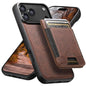 Suteni H17 Litchi Texture Leather MagSafe Detachable Wallet Phone Case, For iPhone 18, For iPhone 18 Pro, For iPhone 18 Pro Max, For iPhone 17 Pro Max, For iPhone 17 Pro, For iPhone 17