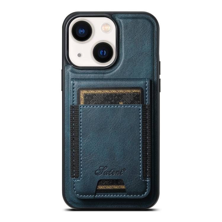 Suteni H17 Oil Eax Leather MagSafe Detachable Wallet Phone Case, For iPhone 13 Pro, For iPhone 13, For iPhone 12, For iPhone 12 Pro Max