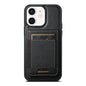 Suteni H17 Oil Eax Leather MagSafe Detachable Wallet Phone Case, For iPhone 12, For iPhone 12 Pro Max, For iPhone 12 Pro