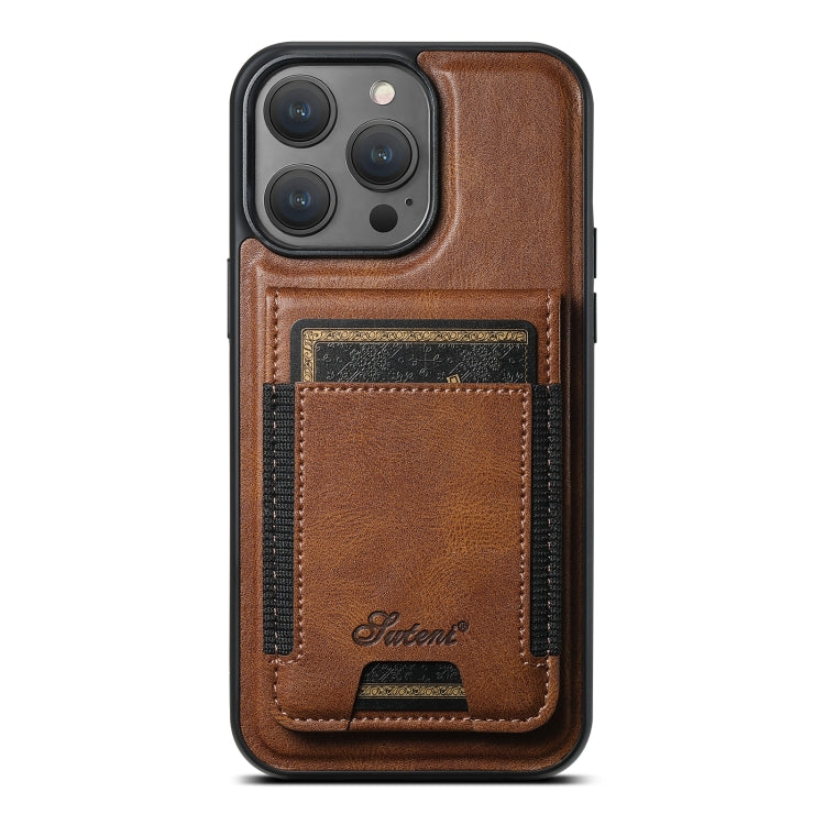 Suteni H17 Oil Eax Leather MagSafe Detachable Wallet Phone Case, For iPhone 17 Pro, For iPhone 17, For iPhone Air, For iPhone 16 Pro Max