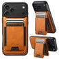 Suteni H17 Oil Eax Leather MagSafe Detachable Wallet Phone Case, For iPhone 18, For iPhone 18 Pro, For iPhone 18 Pro Max, For iPhone 17 Pro Max