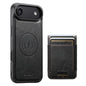 Suteni H17 Oil Eax Leather MagSafe Detachable Wallet Phone Case, For iPhone 17 Pro, For iPhone 17, For iPhone Air, For iPhone 16 Pro Max
