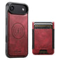 Suteni H17 Oil Eax Leather MagSafe Detachable Wallet Phone Case, For iPhone 17 Pro, For iPhone 17, For iPhone Air, For iPhone 16 Pro Max