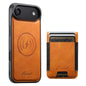 Suteni H17 Oil Eax Leather MagSafe Detachable Wallet Phone Case, For iPhone 17 Pro, For iPhone 17, For iPhone Air, For iPhone 16 Pro Max