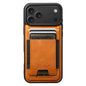 Suteni H17 Oil Eax Leather MagSafe Detachable Wallet Phone Case, For iPhone 18, For iPhone 18 Pro, For iPhone 18 Pro Max, For iPhone 17 Pro Max