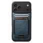 Suteni H17 Oil Eax Leather MagSafe Detachable Wallet Phone Case, For iPhone 18, For iPhone 18 Pro, For iPhone 18 Pro Max, For iPhone 17 Pro Max