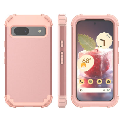 3 in 1 Silicone Hybrid PC Shockproof Phone Case, For Google Pixel 9 Pro XL, For Google Pixel 9 Pro, For Google Pixel 8a