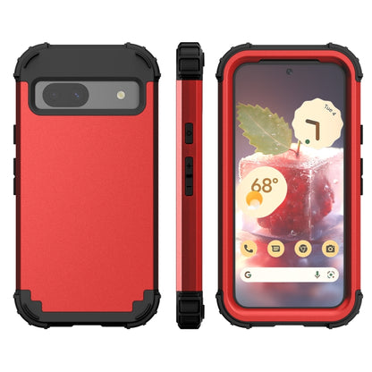 3 in 1 Silicone Hybrid PC Shockproof Phone Case, For Google Pixel 9 Pro XL, For Google Pixel 9 Pro, For Google Pixel 8a
