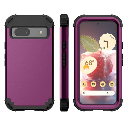 3 in 1 Silicone Hybrid PC Shockproof Phone Case, For Google Pixel 9 Pro XL, For Google Pixel 9 Pro, For Google Pixel 8a