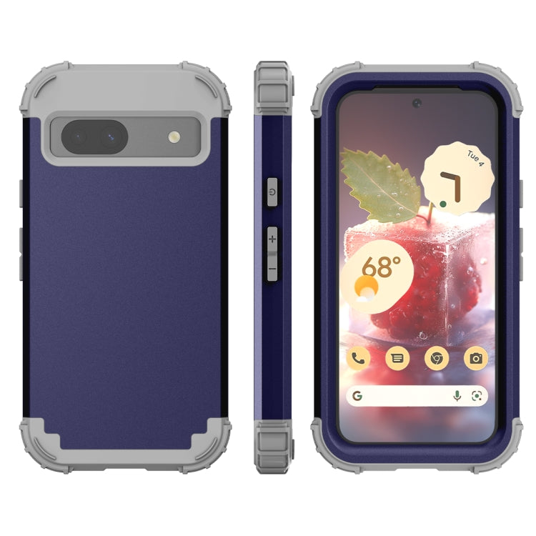 3 in 1 Silicone Hybrid PC Shockproof Phone Case, For Google Pixel 9 Pro XL, For Google Pixel 9 Pro, For Google Pixel 8a
