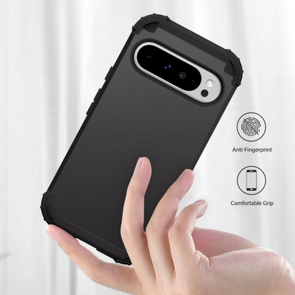 3 in 1 Silicone Hybrid PC Shockproof Phone Case, For Google Pixel 9 Pro XL, For Google Pixel 9 Pro, For Google Pixel 8a