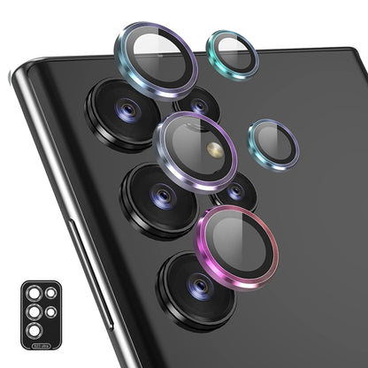 ENKAY Hat-Prince 9H Rear Camera Lens Aluminium Alloy Tempered Glass Film, For Samsung Galaxy S24 Ultra 5G, For Samsung Galaxy S24 5G, For Samsung Galaxy S24+ 5G