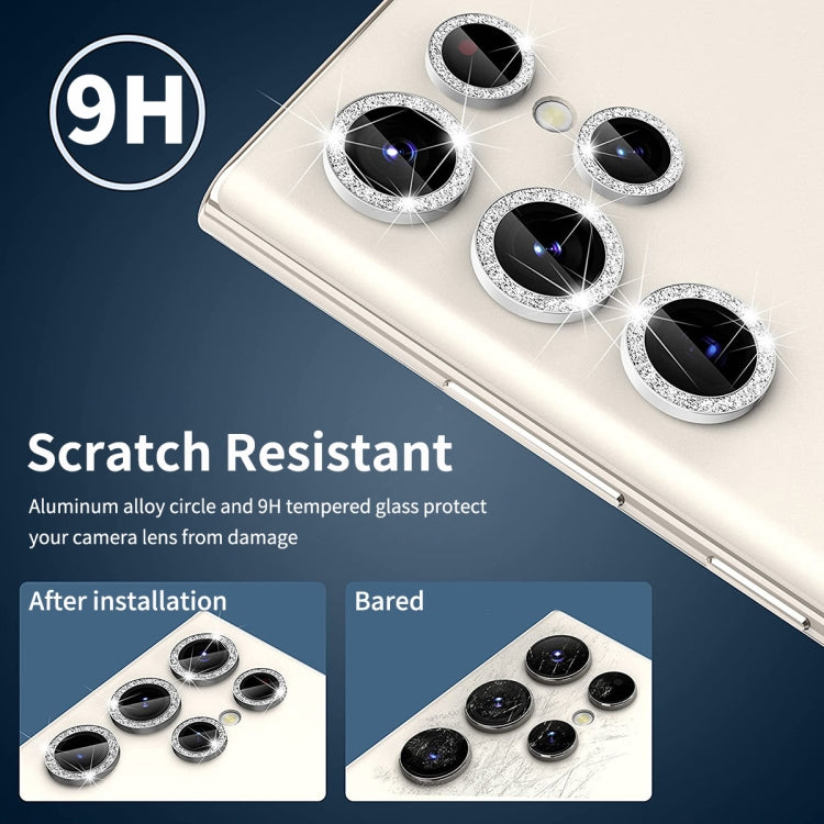 ENKAY Hat-Prince 9H Rear Camera Lens Glitter Aluminium Alloy Tempered Glass Film