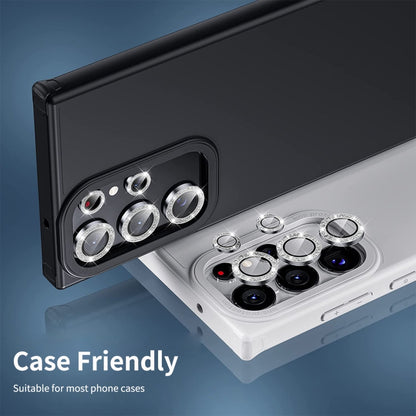 ENKAY Hat-Prince 9H Rear Camera Lens Glitter Aluminium Alloy Tempered Glass Film, For Samsung Galaxy S24 Ultra 5G, For Samsung Galaxy S24+ 5G, For Samsung Galaxy S24 5G