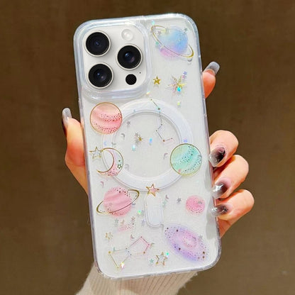 Cosmic Star MagSafe TPU Phone Case, For iPhone 16 Pro Max, For iPhone 16 Pro, For iPhone 16 Plus, For iPhone 16, For iPhone 15 Pro Max, For iPhone 15 Pro, For iPhone 15 Plus, For iPhone 15, For iPhone 14 Plus, For iPhone 14, For iPhone 14 Pro          ...