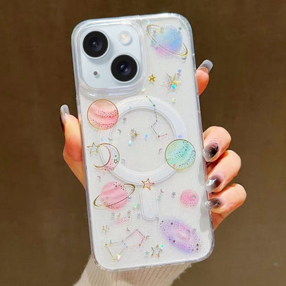 Cosmic Star MagSafe TPU Phone Case, For iPhone 16 Pro Max, For iPhone 16 Pro, For iPhone 16 Plus, For iPhone 16, For iPhone 15 Pro Max, For iPhone 15 Pro, For iPhone 15 Plus, For iPhone 15, For iPhone 14 Plus, For iPhone 14, For iPhone 14 Pro          ...