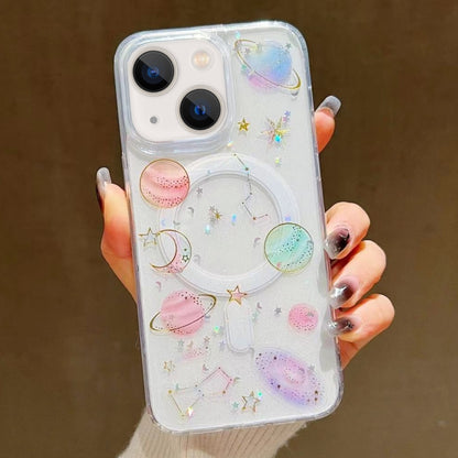 Cosmic Star MagSafe TPU Phone Case, For iPhone 16 Pro Max, For iPhone 16 Pro, For iPhone 16 Plus, For iPhone 16, For iPhone 15 Pro Max, For iPhone 15 Pro, For iPhone 15 Plus, For iPhone 15, For iPhone 14 Plus, For iPhone 14, For iPhone 14 Pro          ...