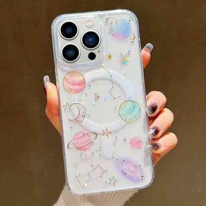 Cosmic Star MagSafe TPU Phone Case, For iPhone 16 Pro Max, For iPhone 16 Pro, For iPhone 16 Plus, For iPhone 16, For iPhone 15 Pro Max, For iPhone 15 Pro, For iPhone 15 Plus, For iPhone 15, For iPhone 14 Plus, For iPhone 14, For iPhone 14 Pro          ...