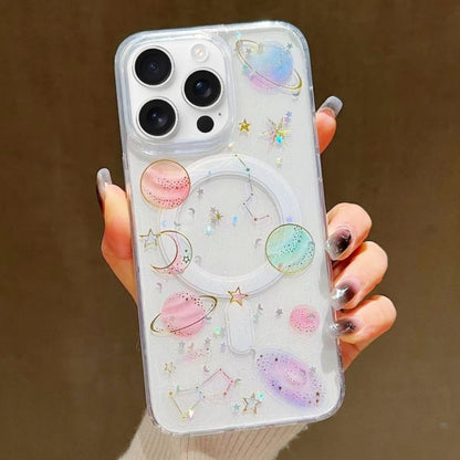 Cosmic Star MagSafe TPU Phone Case, For iPhone 16 Pro Max, For iPhone 16 Pro, For iPhone 16 Plus, For iPhone 16, For iPhone 15 Pro Max, For iPhone 15 Pro, For iPhone 15 Plus, For iPhone 15, For iPhone 14 Plus, For iPhone 14, For iPhone 14 Pro          ...