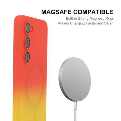 ENKAY Hat-Prince MagSafe Rainbow Gradient Silicone Phone Case with Lens Film, For Samsung Galaxy S23 5G, For Samsung Galaxy A17 / A26 5G, For Samsung Galaxy A06 4G / 5G, For Samsung Galaxy A16 4G / 5G